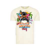 Vintage Arctic summer vibes messy bun Vintage Tee - Zillion Design Studio