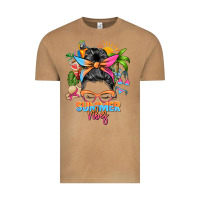Vintage Camel summer vibes messy bun Vintage Tee - Zillion Design Studio
