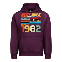 Mauve Wine Best Wife Since 1982 Urban Hoodie - Bettercallsaul
