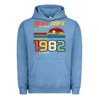 Pigment Pebble Blue Best Wife Since 1982 Urban Hoodie - Bettercallsaul