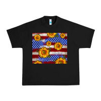 Black 4th of July USA flag sunflower 20oz tumbler Urban Heavy Tee - Neo Western