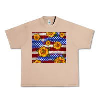 Burro 4th of July USA flag sunflower 20oz tumbler Urban Heavy Tee - Neo Western