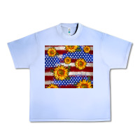 Grape Ice 4th of July USA flag sunflower 20oz tumbler Urban Heavy Tee - Neo Western