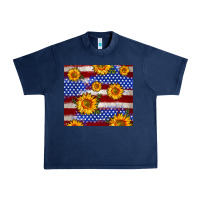 4th Of July Usa Flag Sunflower 20oz Tumbler Urban Heavy Tee | Teevron