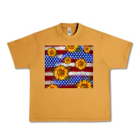 Peanut Butter 4th of July USA flag sunflower 20oz tumbler Urban Heavy Tee - Neo Western