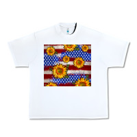 White 4th of July USA flag sunflower 20oz tumbler Urban Heavy Tee - Neo Western