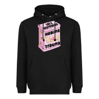 Black let's normalize healing trauma Heavyweight Hoodie - MaliasSmallBusiness