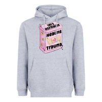 Heather Grey let's normalize healing trauma Heavyweight Hoodie - MaliasSmallBusiness