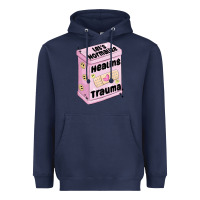 Navy let's normalize healing trauma Heavyweight Hoodie - MaliasSmallBusiness