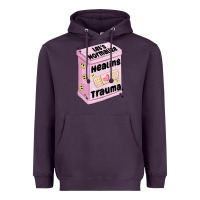 Plum let's normalize healing trauma Heavyweight Hoodie - MaliasSmallBusiness