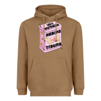 Toasted Coconut let's normalize healing trauma Heavyweight Hoodie - MaliasSmallBusiness