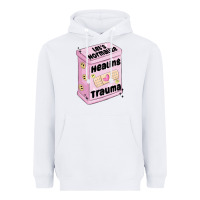 White let's normalize healing trauma Heavyweight Hoodie - MaliasSmallBusiness
