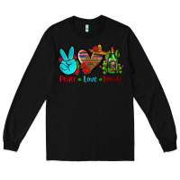 Black peace love tequila Long Sleeve Tee - AdoDesignShop