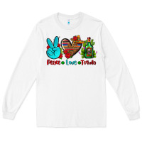 White peace love tequila Long Sleeve Tee - AdoDesignShop