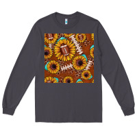 Smoke football leopard sunflower seamless pattern Long Sleeve Tee - JahusDesignShop