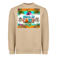 Mushroom born to camp Heavyweight Sweatshirt - Zillion Design Studio