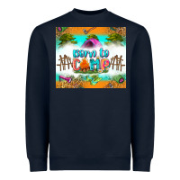 Navy born to camp Heavyweight Sweatshirt - Zillion Design Studio