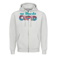 Dove Grey no thanks cupid Zipper Hoodie - AdoDesignShop