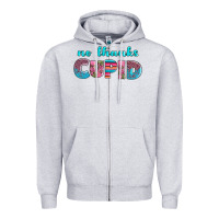 Heather Grey no thanks cupid Zipper Hoodie - AdoDesignShop