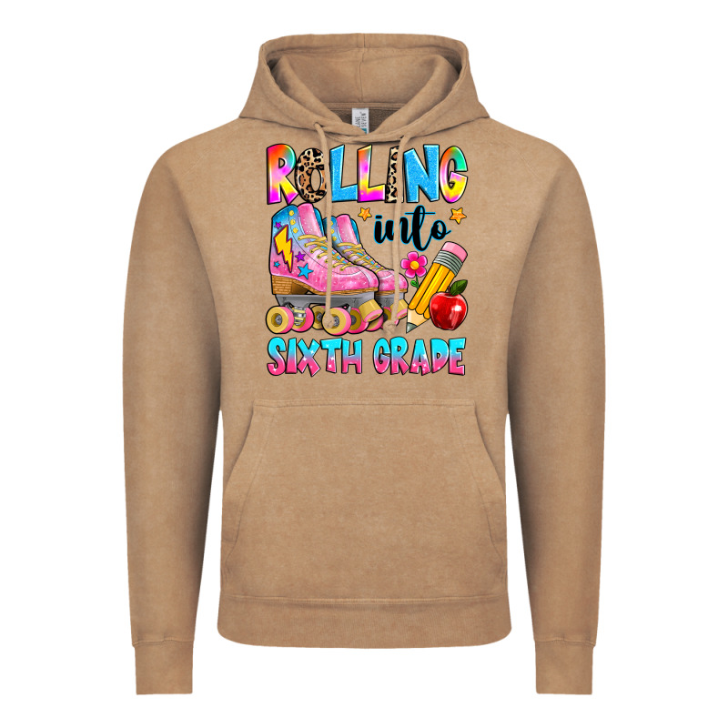 Rolling Into Sixth Grade Vintage Hoodie by texasbilliewilder | Teevron