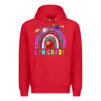Red 6 th grade Premium Hoodie - BundleAndBundleShop