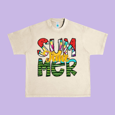Summer Time Urban Heavy Tee Designed By Sublimationcraftshop