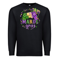 Black mardi gras game Premium Sweatshirt - MaliasSmallBusiness