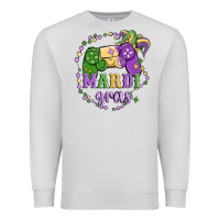 Dove Grey mardi gras game Premium Sweatshirt - MaliasSmallBusiness