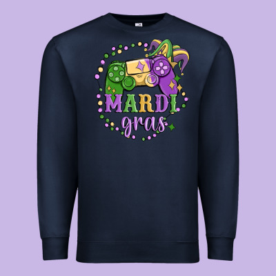 Mardi Gras Game Premium Sweatshirt Designed By Maliassmallbusiness