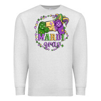 Oatmeal Heather mardi gras game Premium Sweatshirt - MaliasSmallBusiness