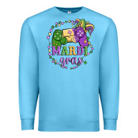 Ocean Blue mardi gras game Premium Sweatshirt - MaliasSmallBusiness