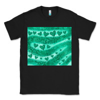 Black green glitter heart Classic Tee - JahusDesignShop