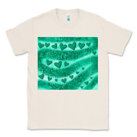 Natural green glitter heart Classic Tee - JahusDesignShop