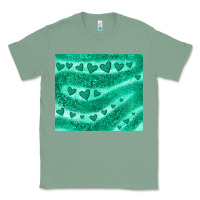 Sage green glitter heart Classic Tee - JahusDesignShop