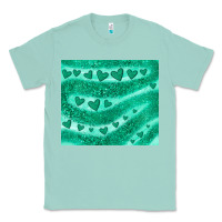 Seafoam green glitter heart Classic Tee - JahusDesignShop