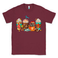 Burgundy American football coffee cups Classic Tee - AdoDesignShop