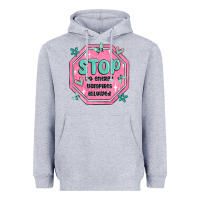 Heather Grey stop no energy vampires allowed Heavyweight Hoodie - MaliasSmallBusiness