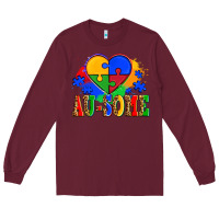 Burgundy autism au some tribe Long Sleeve Tee - AdoDesignShop