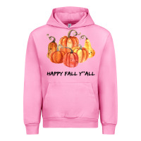 Fuchsia Pink Happy Fall Y all Urban Hoodie - Bettercallsaul