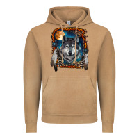 Vintage Camel wolf and feathers Vintage Hoodie - RanaPortraitStore