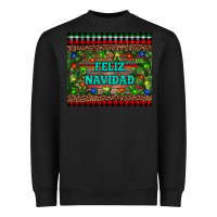 Black feliz navidad Heavyweight Sweatshirt - RanaPortraitStore