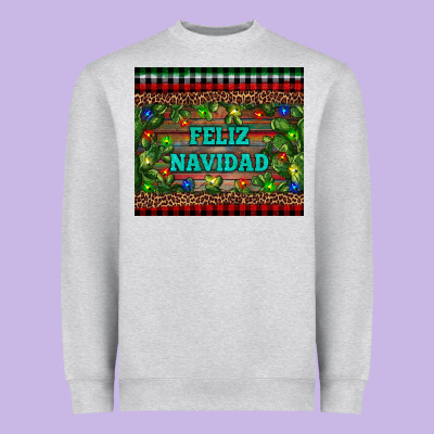 Feliz Navidad Heavyweight Sweatshirt Designed By Ranaportraitstore