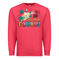 Cardinal western turquoise put em up cowboy Premium Sweatshirt - MaliasSmallBusiness
