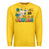 Lemon western turquoise put em up cowboy Premium Sweatshirt - MaliasSmallBusiness