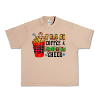 Burro I Run On Coffee & Christmas Cheer Urban Heavy Tee - CowhideDigitalArt