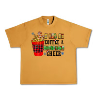 Peanut Butter I Run On Coffee & Christmas Cheer Urban Heavy Tee - CowhideDigitalArt