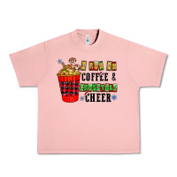 Salmon I Run On Coffee & Christmas Cheer Urban Heavy Tee - CowhideDigitalArt