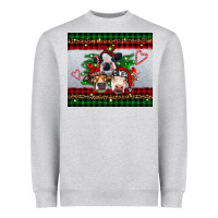 Heather Grey christmas heifers Heavyweight Sweatshirt - RanaPortraitStore