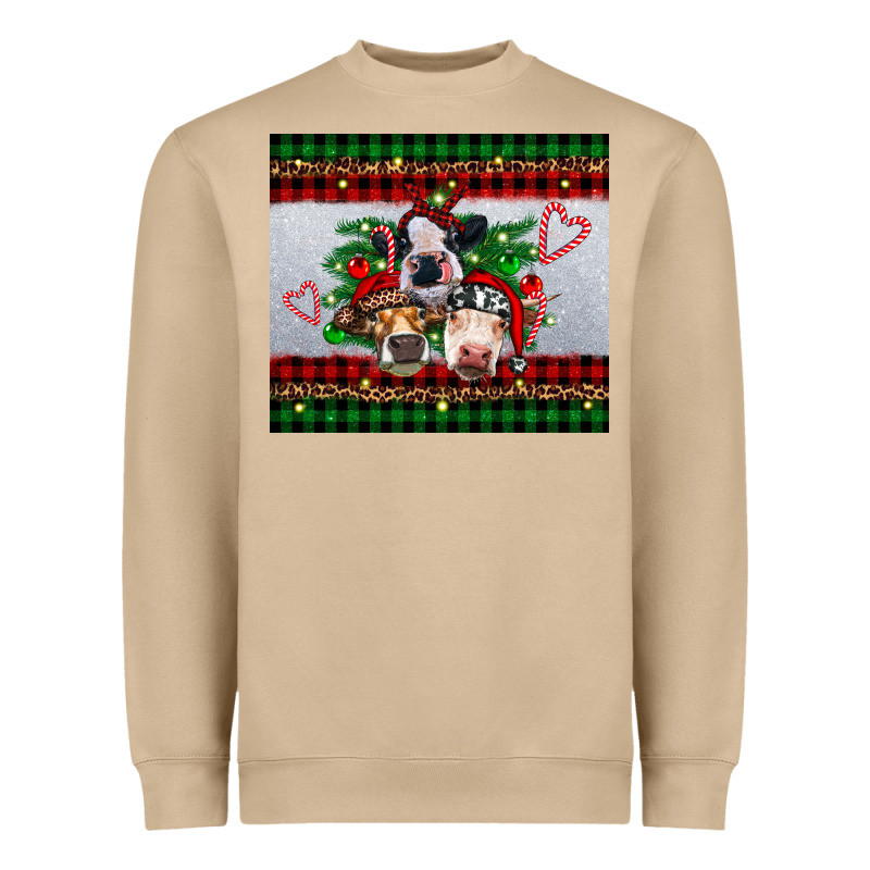 Christmas Heifers Heavyweight Sweatshirt by RanaPortraitStore | Teevron