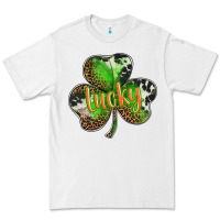 White st. patricks day lucky shamrock Premium Tee - BarkalooDesign